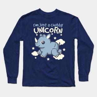 Rhino chubby unicorn Long Sleeve T-Shirt